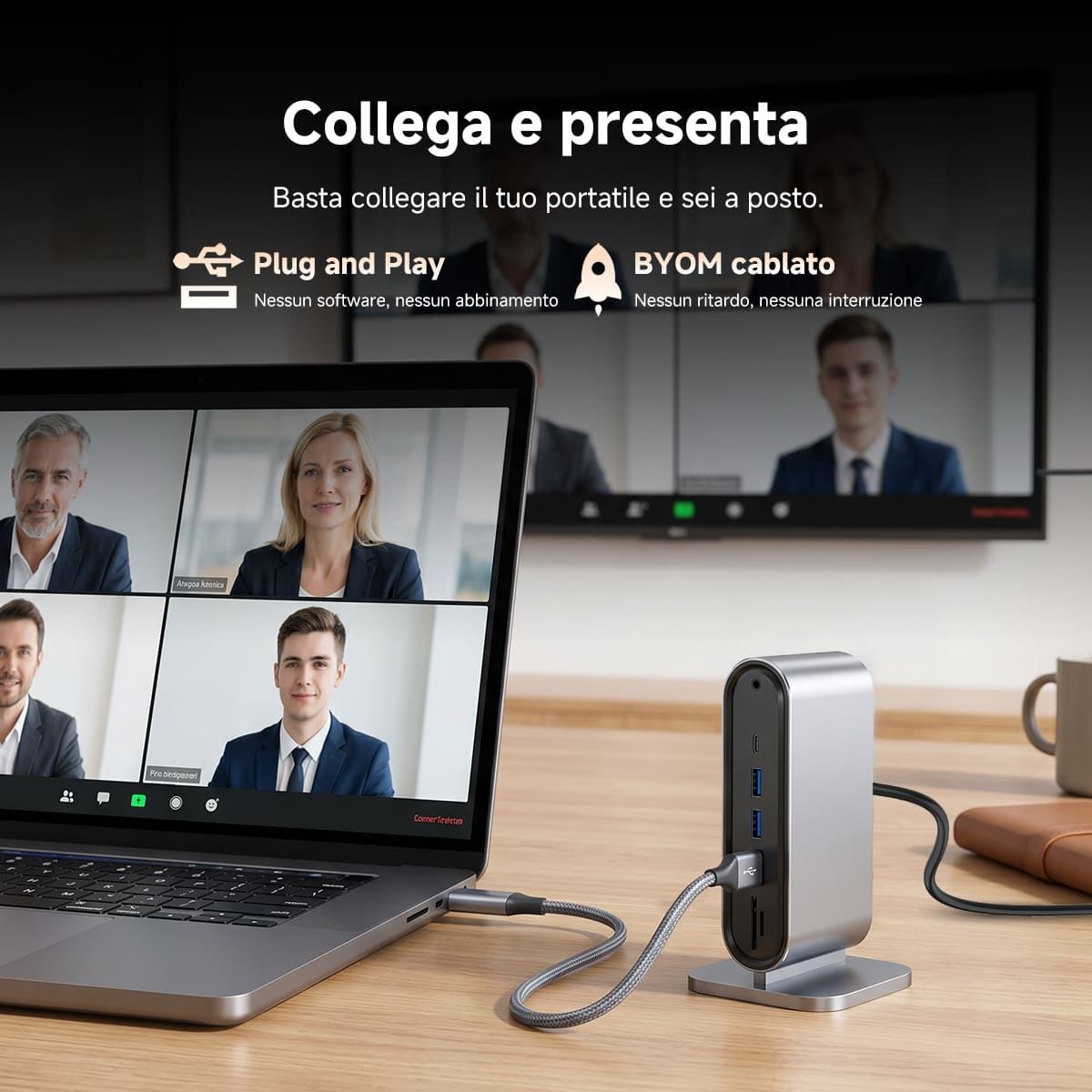 SVN A3 Sistema di Videoconferenza Online All-in-One per Sale Riunioni di Uffici di Medie Dimensioni