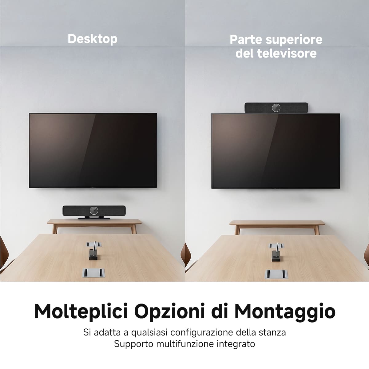 SVN A2 Sistema di Videoconferenza All-in-One 4K HD con IA per Sale Riunioni di Piccole e Medie Dimensioni