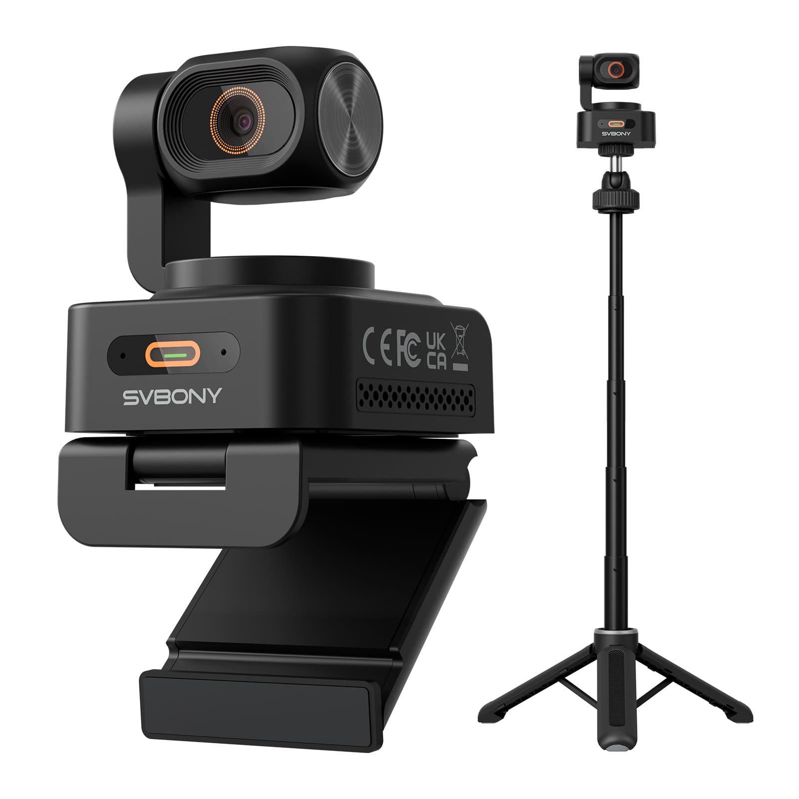 SVN W2 Telecamera PTZ Smart 4K con IA, Zoom 6X, Microfono Integrato e Controllo Gestuale