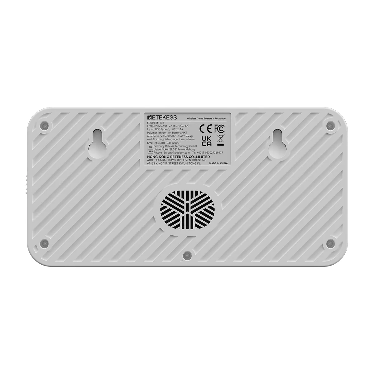 Display LED per unità centrale del buzzer da quiz TM103 (con cavo di ricarica Type-C / include telecomando)