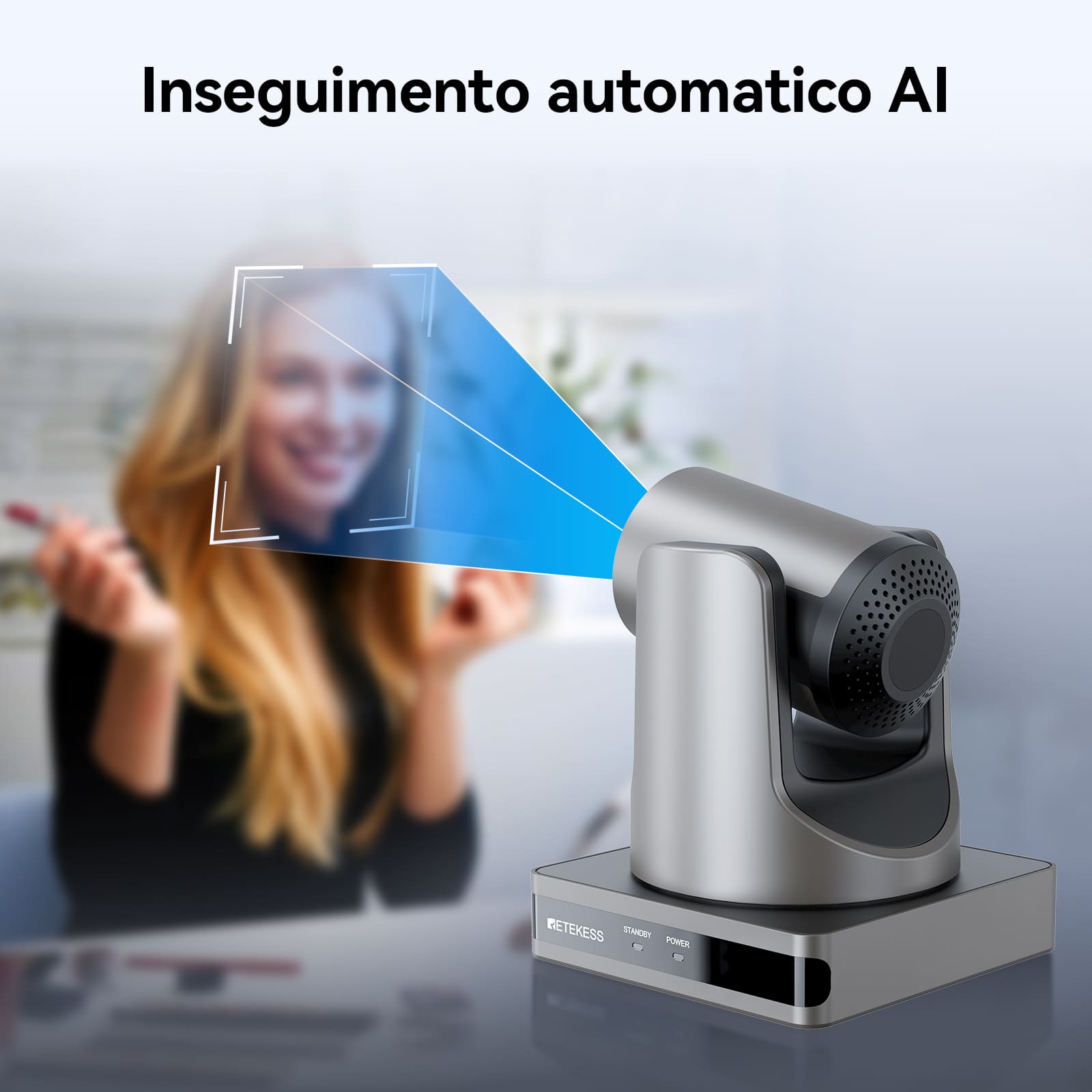 Retekess TC202 Telecamera ad Alta Definizione Multi-compatibile per Incontri Religiosi