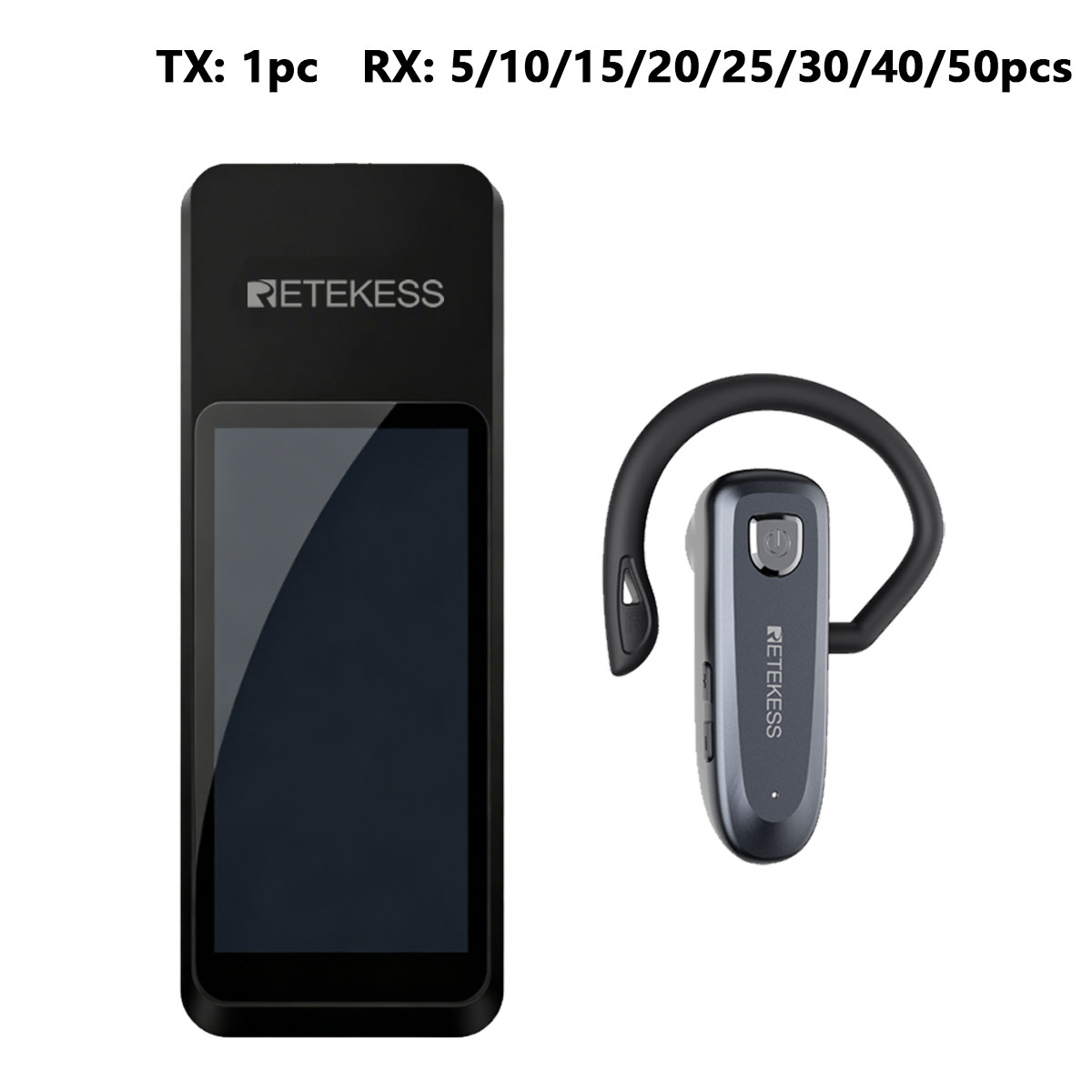 TT136 Dispositivo Di Traduzione Audio Multilingue Per Gruppi, Interpretazione IA In Tempo Reale In 120 Lingue, Sistema Di Traduzione Per Tour E Conferenze One-To-Many, Doppio Canale Di Trasmissione, Lunga Portata 2.4G