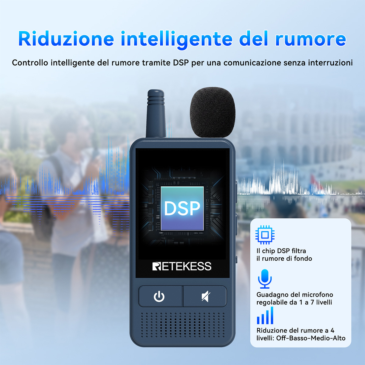 TT133 Sistema guida turistica smart con touchscreen per gruppi, doppio display batteria, ricarica rapida, registrazione e riproduzione, streaming Bluetooth, ingresso AUX, audio chiaro per tour cittadini, visite ed eventi internazionali