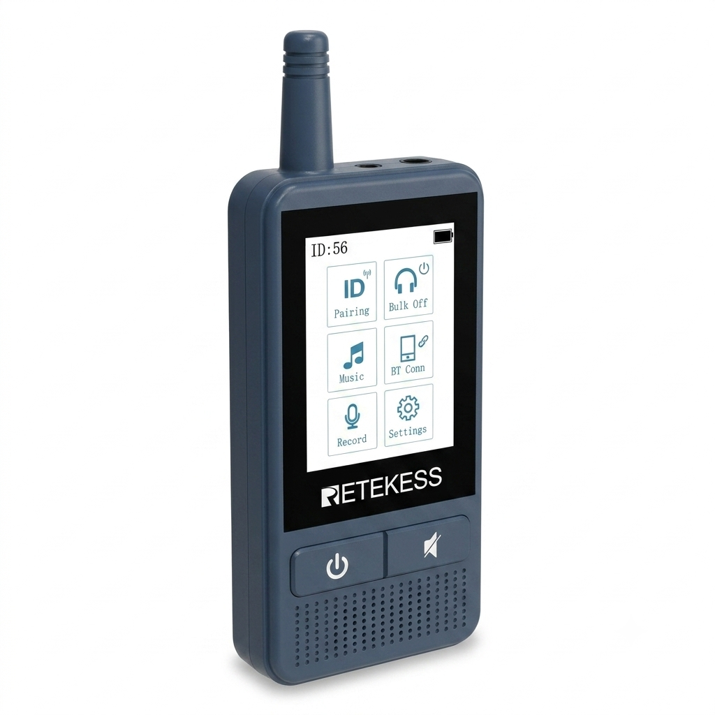 TT133 Sistema guida turistica smart con touchscreen per gruppi, doppio display batteria, ricarica rapida, registrazione e riproduzione, streaming Bluetooth, ingresso AUX, audio chiaro per tour cittadini, visite ed eventi internazionali