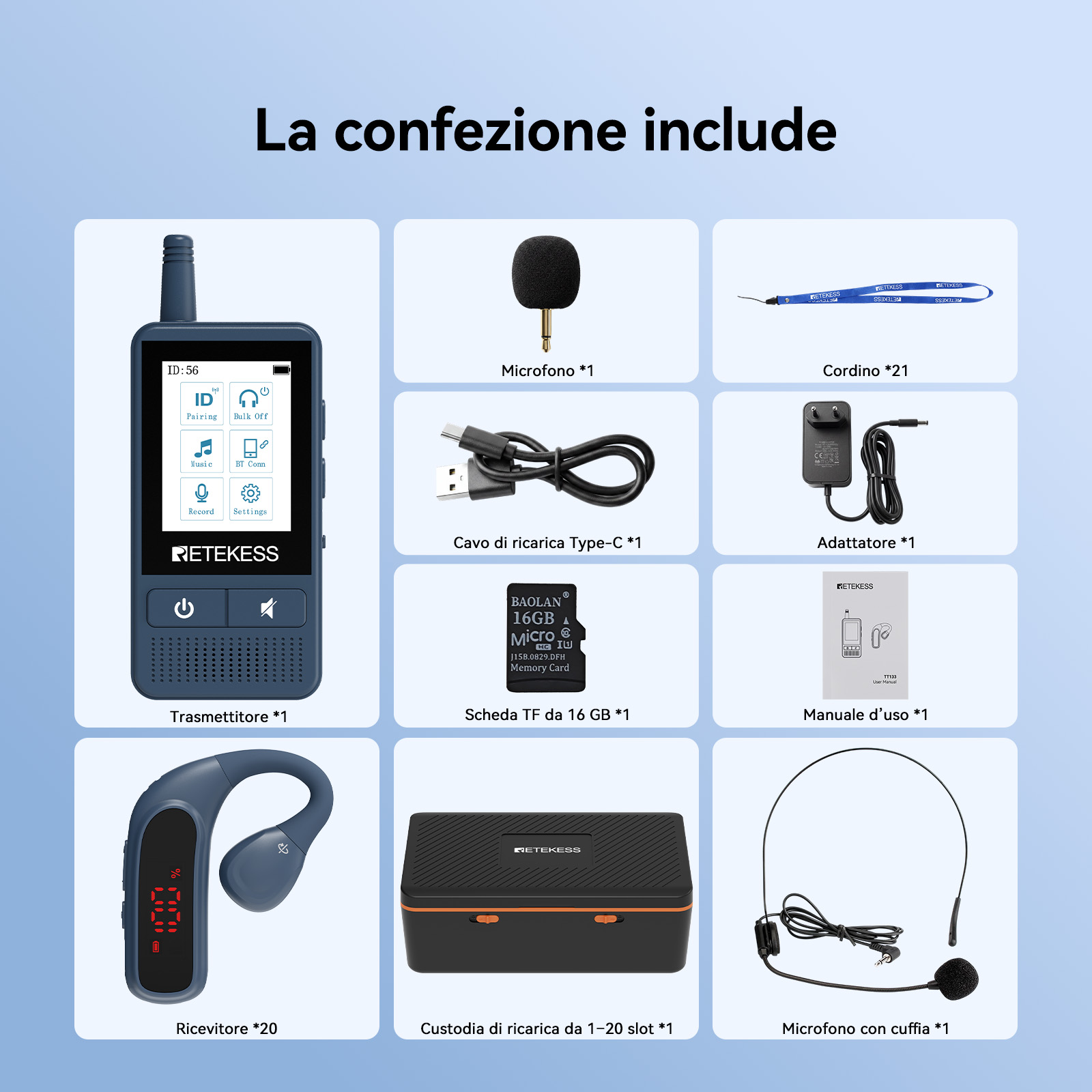 TT133 Sistema guida turistica smart con touchscreen per gruppi, doppio display batteria, ricarica rapida, registrazione e riproduzione, streaming Bluetooth, ingresso AUX, audio chiaro per tour cittadini, visite ed eventi internazionali