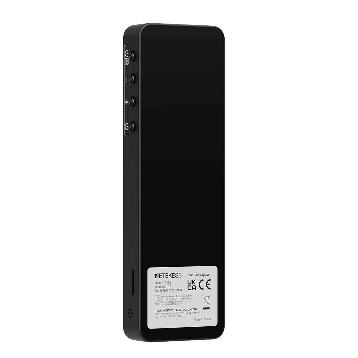 TT136 Dispositivo Di Traduzione Audio Multilingue Per Gruppi, Interpretazione IA In Tempo Reale In 120 Lingue, Sistema Di Traduzione Per Tour E Conferenze One-To-Many, Doppio Canale Di Trasmissione, Lunga Portata 2.4G