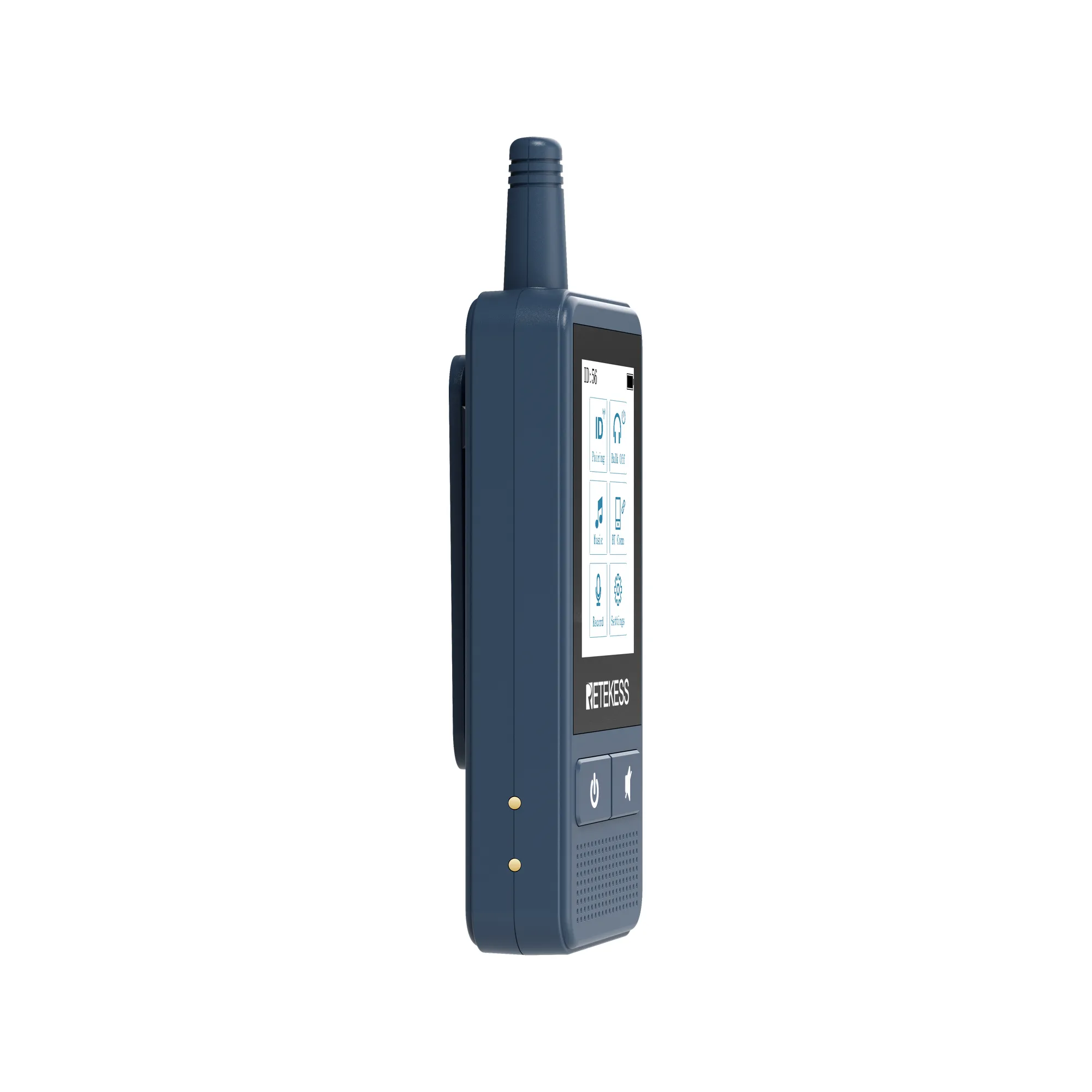 Trasmettitore TT133 per sistema di guida turistica, touchscreen da 2.4", audio Bluetooth, ingresso AUX, riproduzione TF