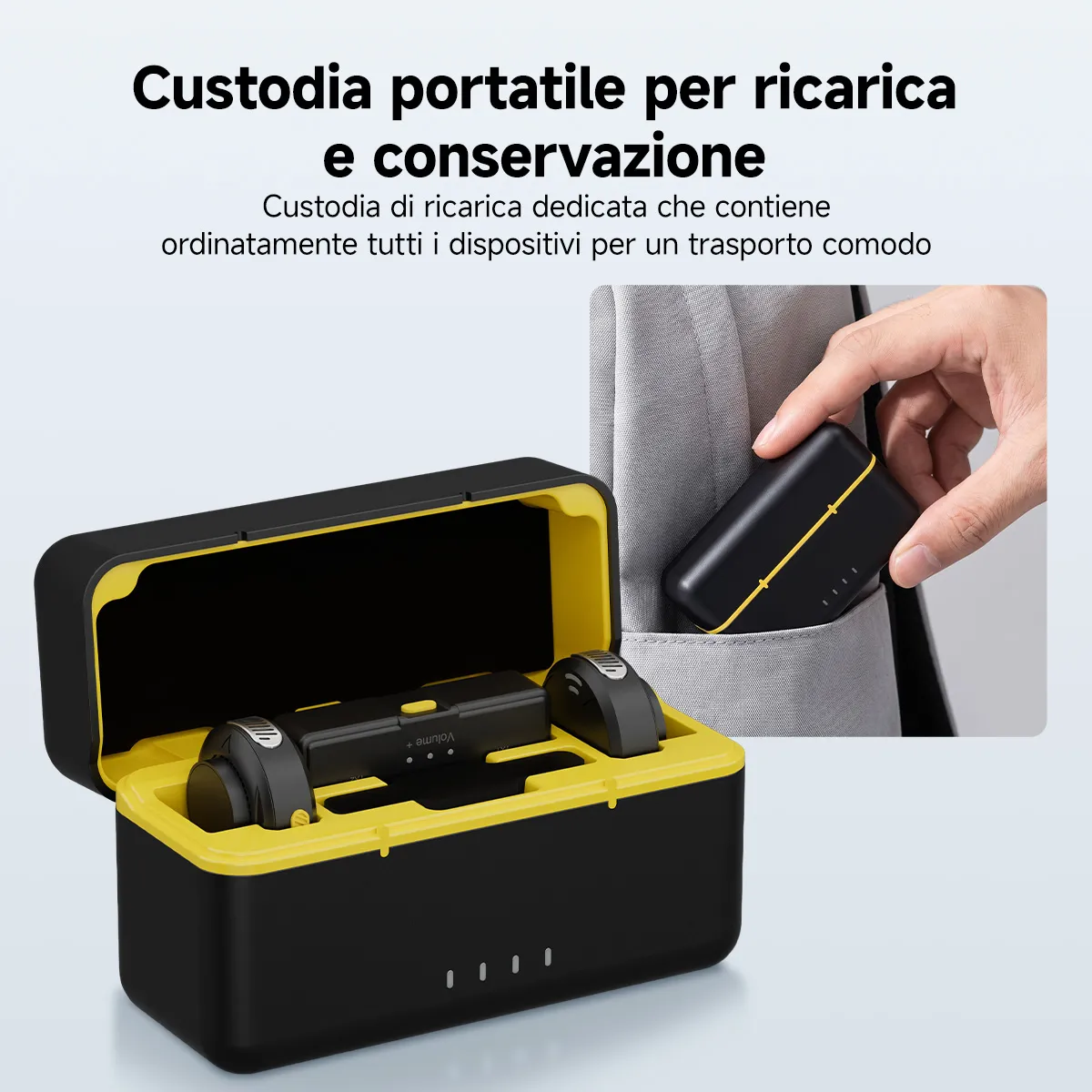 Retekess Microfono Lavalier Wireless TRS 3,5 mm, con Custodia di Ricarica, Microfono Clip per TA003 TA004 TA003S TA004S, per Silent Disco, Yoga, Meditazione, Breathwork e Sound Healing