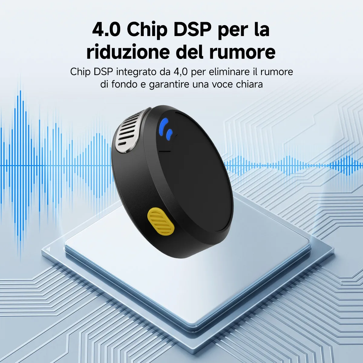 Retekess Microfono Lavalier Wireless TRS 3,5 mm, con Custodia di Ricarica, Microfono Clip per TA003 TA004 TA003S TA004S, per Silent Disco, Yoga, Meditazione, Breathwork e Sound Healing