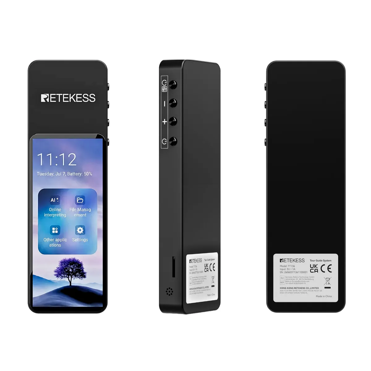 TT136 Dispositivo Di Traduzione Audio Multilingue Per Gruppi, Interpretazione IA In Tempo Reale In 120 Lingue, Sistema Di Traduzione Per Tour E Conferenze One-To-Many, Doppio Canale Di Trasmissione, Lunga Portata 2.4G, Disponibile a settembre