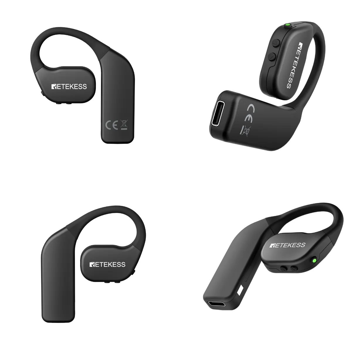 Retekess TT135 sistema guida turistica wireless con clip e supporto alla traduzione Bluetooth
